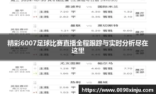 精彩6007足球比赛直播全程跟踪与实时分析尽在这里